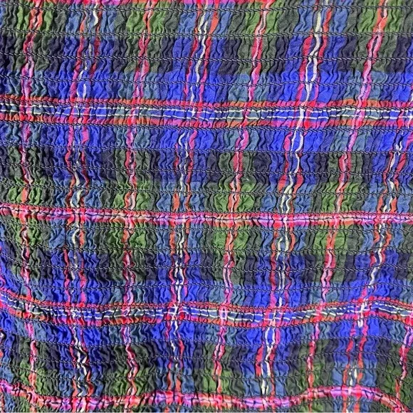 Old Navy Women’s top medium plaid casual office preppy academia - Picture 5 of 5